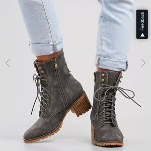 Brand new lace up boots from buckle